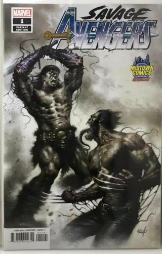 Savage Avengers 1 Parrillo Exclusive Variant Nm Conan Wolverine Venom Marvel