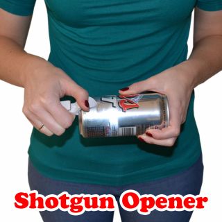 Shotgun Beer Can Opener 10 Pack (white)