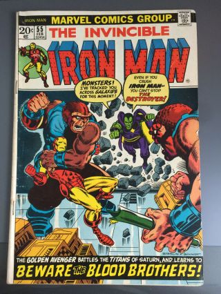 Marvel Iron Man 55 1st Thanos Avengers Infinity War Endgame Htf Mid - Grade