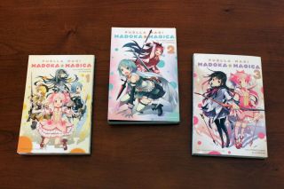 Puella Magi Madoka Magica Manga Vol.  1,  2,  And 3 In English Set
