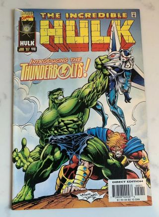 The Incredible Hulk 449 (1997,  Marvel) - 1st Appearance Thunderbolts 2