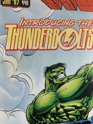 The Incredible Hulk 449 (1997,  Marvel) - 1st Appearance Thunderbolts 6