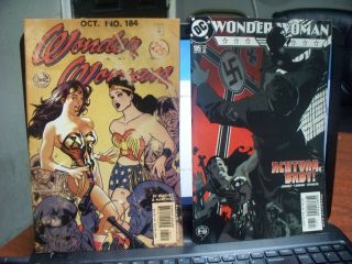 Wonder Woman 184 Classic Cover By Adam Hughes And 185 - - Nazi 