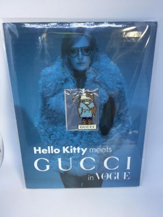 Rare ​​gucci X Hello Kitty Charm Strap Vogue Japan 2014 Bonus Item
