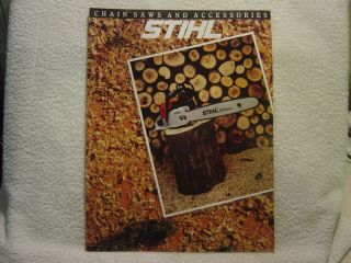 Stihl Chain Saw Full Line C 1987 Sales Brochure