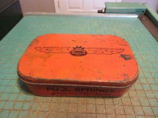 Vintage Dorman Products Garage Assortment No.  20 Pull Springs Tin (empty)
