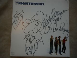Nighthawks " Self Titled " Lp 1980 Autographed By Mark Wenner & Pete Ragusa