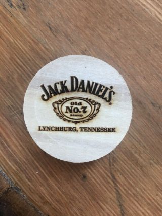 Jack Daniels Wooden Whiskey Barrel Bung Cork Fancy No 7