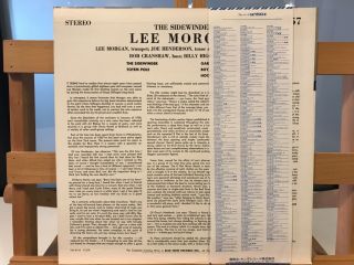 LEE MORGAN THE SIDEWINDER BLUE NOTE GXK8045 REISSUE JAPAN 1978 NM/NM 2
