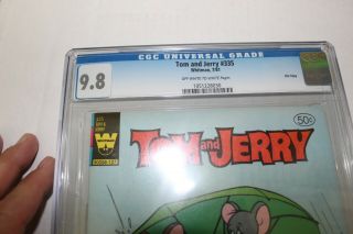 Tom and Jerry 335 CGC 9.  8 Scarce Whitman only two issues on census,  none higher 2