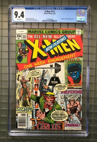 X - Men 111 Marvel Comics 1978 Comic Book Cgc 9.  4 Mesmero & Magneto Appearance