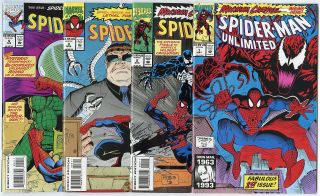 Spider - Man Unlimited 1 - 22 Complete Set Avg.  Nm 9.  4 White Pages Marvel 1993