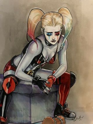 Heroes in Crisis Harley Quinn Art sketch cover by Victoria price 3