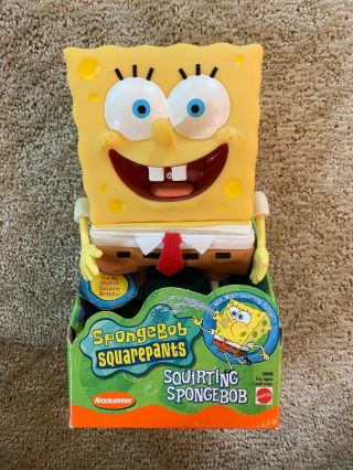 Nickelodeon Squirting Spongebob Figure Vintage 2000,  Water Play