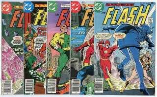 Flash 251 - 260 Complete Run Avg.  Nm - 9.  2 White Pages Dc 1977