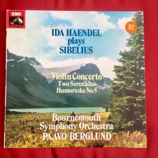 Sibelius Violin Concerto Ida Haendel Bournemouth Symphony Berglund Hmv Asd 3199