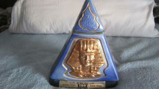 Vintage 1970 Jim Beam Whiskey Decanter Imperial Session Indiana Pyramid Bottle