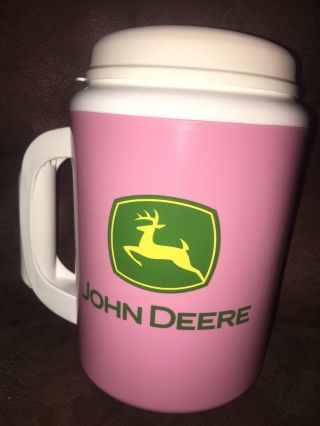 Ladies John Deere Pink Thermos 36 Oz