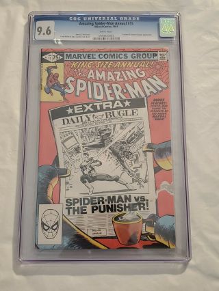 The Spider - Man Annual 15 Cgc 9.  6 White Punisher & Doc Oct Appearance