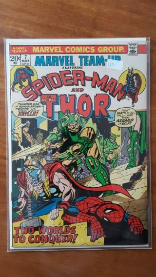 Marvel Team Up 7 Spider - Man Thor Marvel Comic Book Rm14 - 31