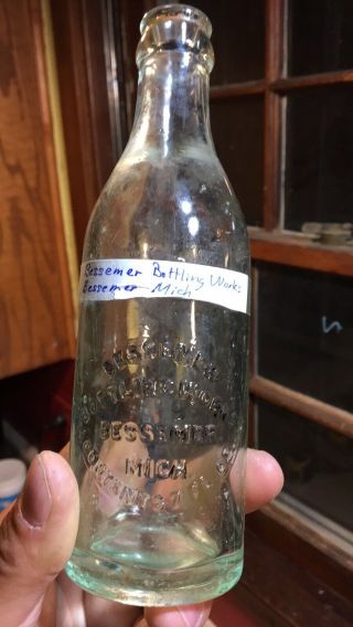 Bessemer Bottling Soda Bottle Bessemer Mich Mi Michigan