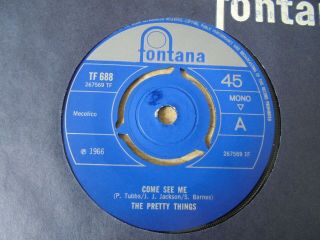 The Pretty Things - Come See Me 1966 Uk 45 Fontana