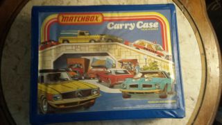 1978 Blue Matchbox Car Carrying Case 48 Cars 4 Blue Trays Toy Car Storage