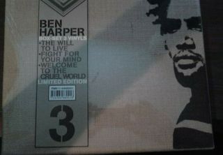 Ben Harper Box Set 3 Vinyls Limited Edition,  Rare Hemp Box