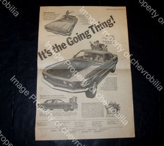 1969 Ford Canada Mustang Mach 1,  Thunderbird & Falcon Full Page Newspaper Ad 69