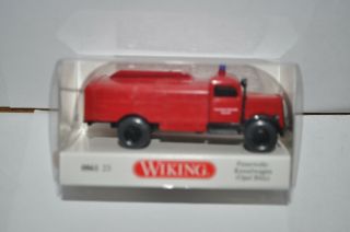 Wiking 861 - 23 Opel Blitz Fire Water Truck For Marklin/faller/vollmer - W/box