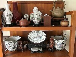 Rare antique Chinese porcelain vase qian jiang color scholar art by 喻春 9