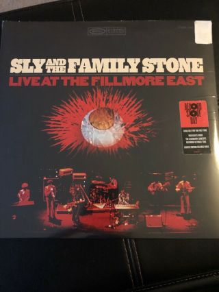 Sly And The Family Stone Lp Live At The Fillmore East Record Album Rsd