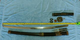 Japanese WW2 Samurai Sword Katana Signed Blade 11