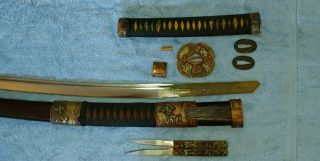 Japanese WW2 Samurai Sword Katana Signed Blade 2