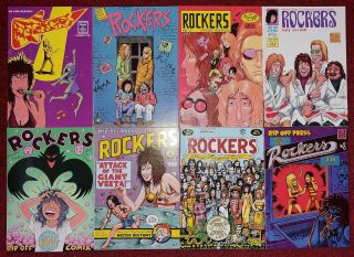 Rockers Underground 8 Comic Set Complete Beatles Parody Rip Off Press 1988