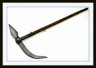 Antique 17th - 18th C.  Islamic Indian or Turkish War Hammer Mace (sword dagger) 2