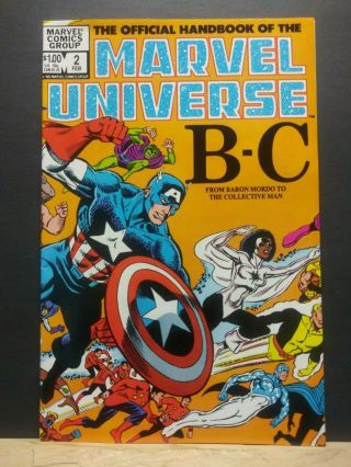 Official Handbook of the Marvel Universe (1983 - 84 Marvel) Complete Set 1 - 15 (B40 2