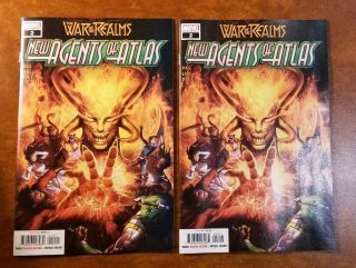 Agents Of Atlas 2 War Of The Realms 1st Sword Master 2 Copies 1st Print