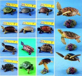 Yujin Land Sea Turtle Reptile Figure Model Japan Takara Tomy Encyclopedia Set 15