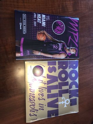 Prince Minnesota Timberwolves Rock N Roll Lives In Mpls 7inch Vinyl And Program