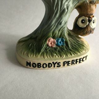 Vintage 1977 Ceramic Owl Figurine 