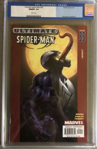 Ultimate Spider - Man 35 Cgc 9.  8 White Pages - Ultimate Venom Appearance