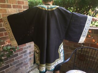 Antique Chinese Silk Embroidered Robe 2