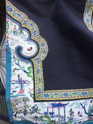 Antique Chinese Silk Embroidered Robe 8