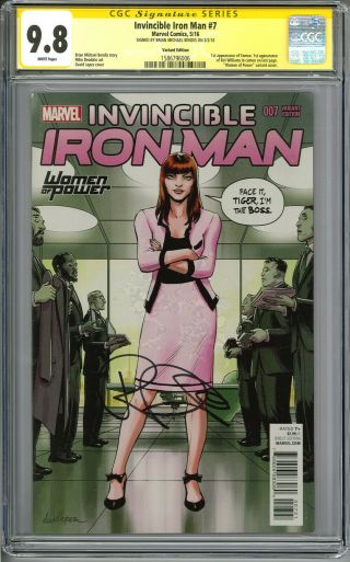 Invincible Iron Man 7 Cgc 9.  8 1st App Riri William Woman Of Power Lopez Variant