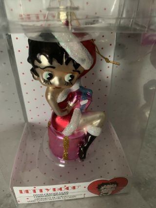 Betty Boop Holiday Hand Crafted Glass Ornament By Kurt Adler 5