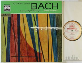 Helmut Walcha Bach Goldberg Variations Hmv Electrola Ed.  1 Stereo 2lp Ste As