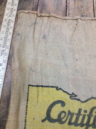 Ohio Certified Seed Corn Burlap Holmes Canton Youngstown INV - C062 5