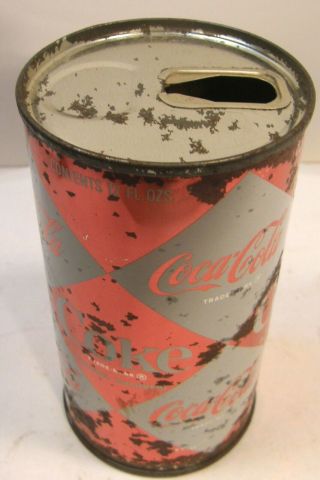 Vintage Coca Cola Coke Steel Can Small Diamond Harlequin 1960 