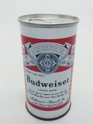 Budweiser Beer - Small Steel Can.  Unusual Novelty Item.  Tiny - Not 8 Ounce